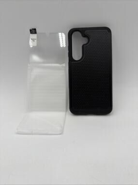 FNTCASE for Samsung Galaxy S24S 25 FE Case: Dual Layer S24 FE, Black